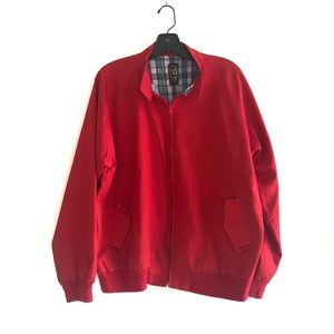 Mens Red Vintage Light Weight Jacket